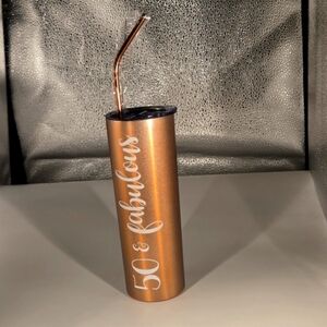 NIB Onebttl 50th Birthday Gifts for Women 50 and Fabulous - 20oz Stainless Steel